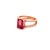 Natural Tourmaline Diamond Ring 14k Rose Gold 2.2 TCW Certified For Sale - Image 11 of 16