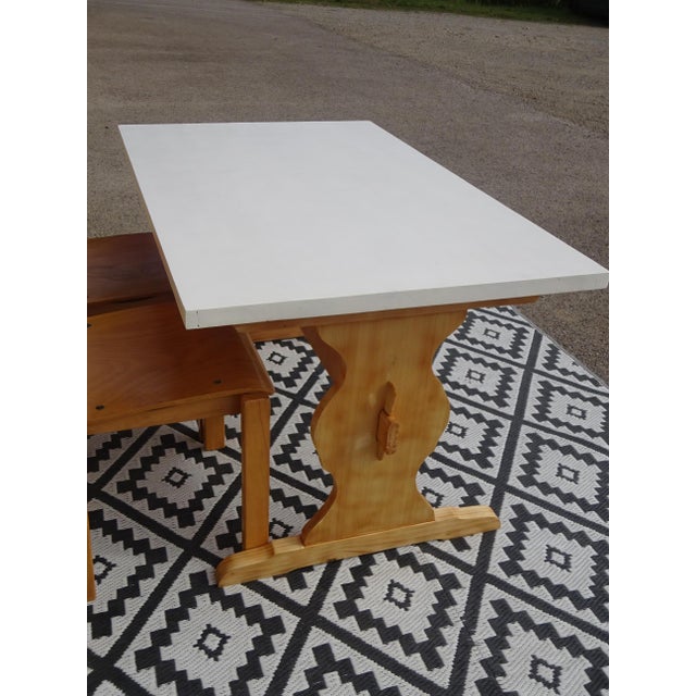 Pine Monastery Dining Table, 1980s For Sale - Image 12 of 17
