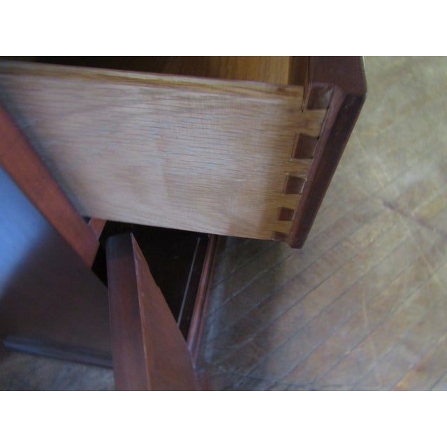 Wood Henkel Harris Solid Cherry China Cabinet For Sale - Image 7 of 10