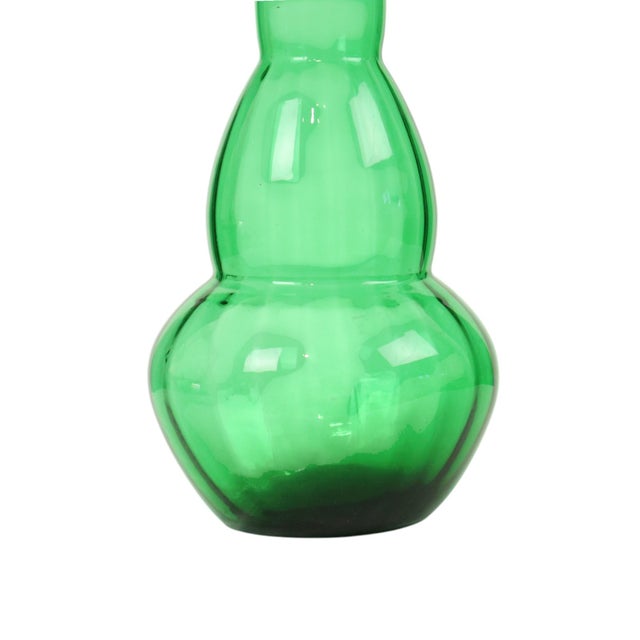 Vintage Green Glass Decanter, 1960s For Sale - Image 4 of 15