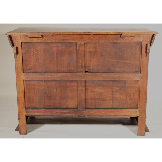 Baroque Style Oak Credenza For Sale - Image 13 of 14