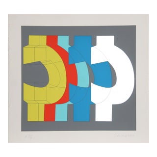 Chryssa, "Series 2", Abstract Screenprint For Sale