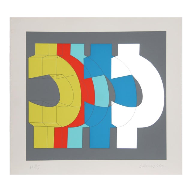Chryssa, "Series 2", Abstract Screenprint For Sale