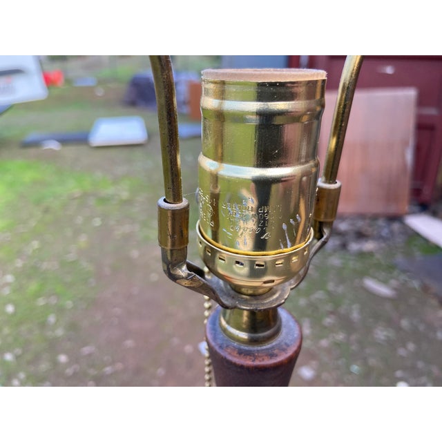 Metal Vintage Mid Century Modern Brutalists Table Lamp Set of 2 For Sale - Image 7 of 10