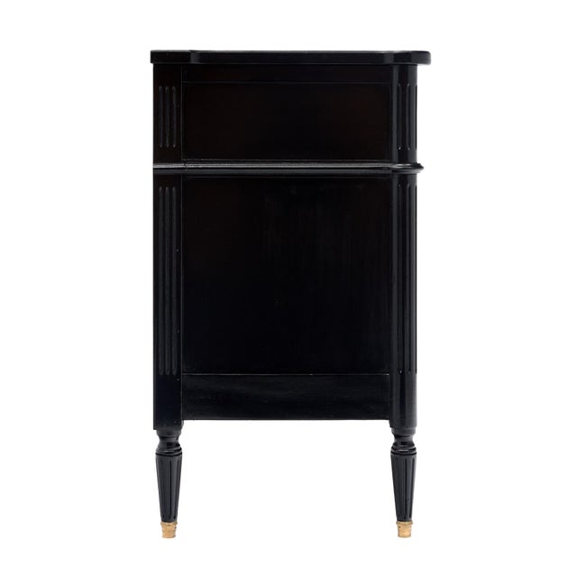 Black French Louis XVI Style Chest of Drawers, Ebonized, Antique 1910s For Sale - Image 8 of 9