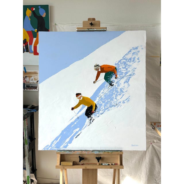 "Velocity" Modern Original Oil Painting, by Jennifer Hohlfelder For Sale In Denver - Image 6 of 7
