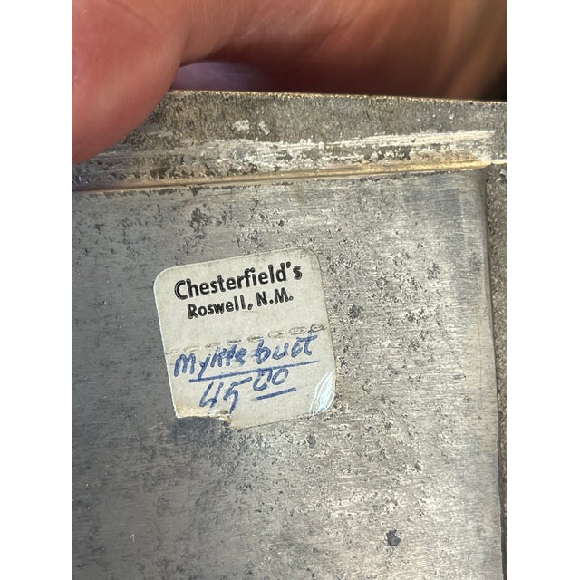 1990s 1990s Wood Box With a Silver Top With Modern Peacocks For Sale - Image 5 of 6