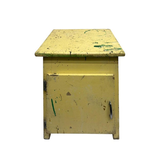 Pine Wood Side Table, 1940s For Sale - Image 9 of 10