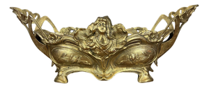French Art Nouveau Jardiniere in Brass