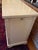 Wood 1970s French White Rolling Buffet Cabinet With Leaves For Sale - Image 7 of 8