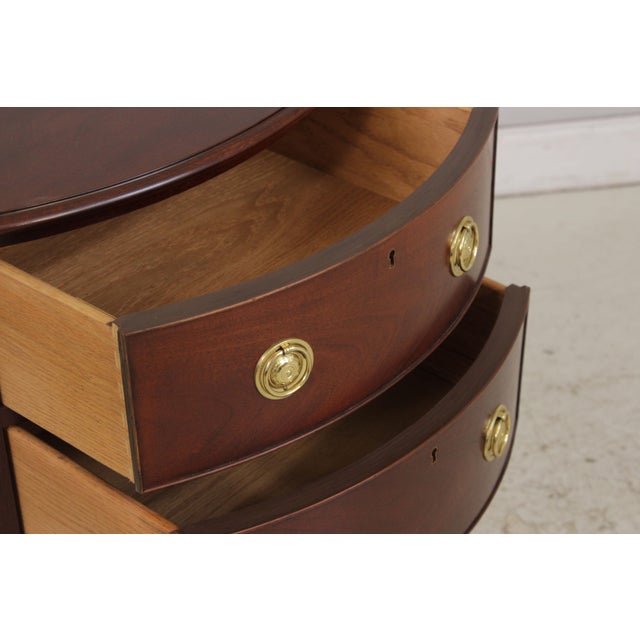 Wood Baker Historic Charleston Demilune Mahogany Server Console For Sale - Image 7 of 13