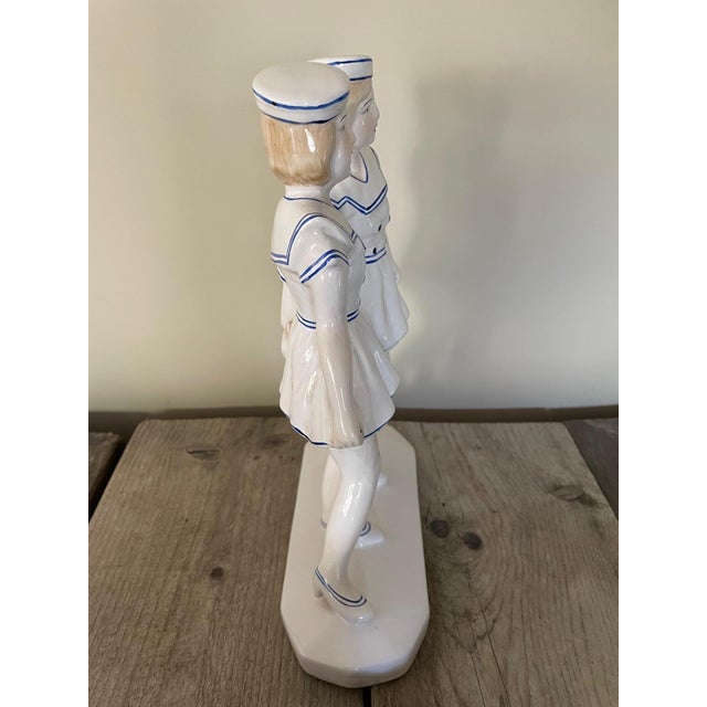 Vintage Earthenware Sailor Statuette For Sale - Image 5 of 7