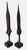 Tribal Early 20th Century Pair of African Hand-Forged Iron Spearheads on Custom Stands For Sale - Image 3 of 12