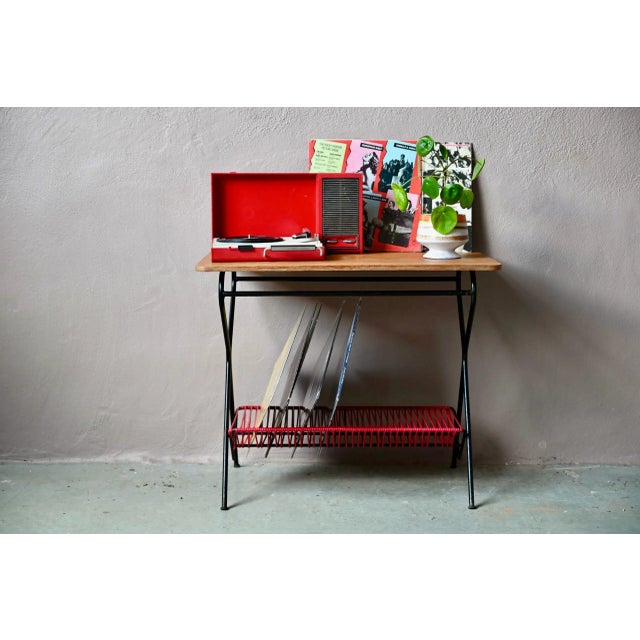 Mid-Century Record Stand, France, 1950s For Sale - Image 16 of 16