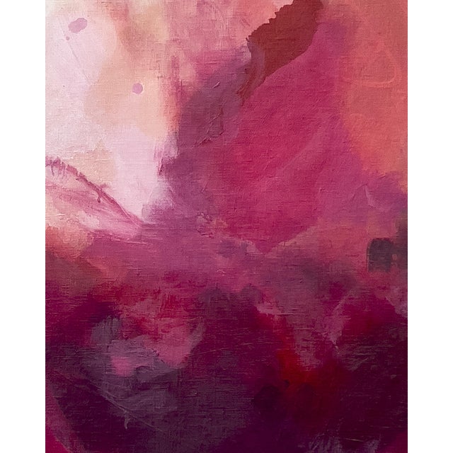 “I Feel You Always” Contemporary Abstract Painting in Bold Red Tones by Stacey Warnix For Sale - Image 9 of 10