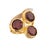 Early 21st Century Triple Garnet Glow Gold Adjustable Ring, Size 8 For Sale - Image 5 of 9