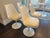 2020s Saarinen Tulip Side Chairs in Ivory Volo Leather - Set of 4 For Sale - Image 5 of 5