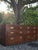 1990s Vintage Henredon Campaign 8-Drawer Walnut Dresser With Brass Hardware For Sale - Image 5 of 5