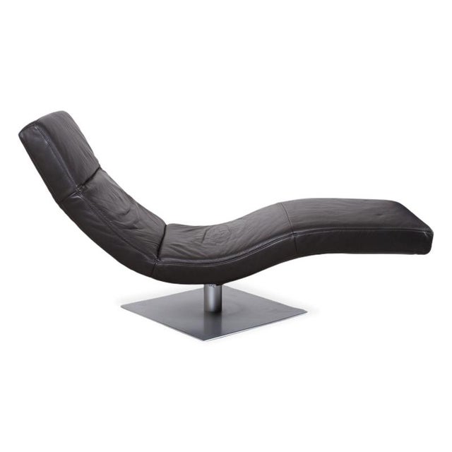 Leather Lounger in Brown with Manual Function by Willi Schillig For Sale - Image 4 of 17