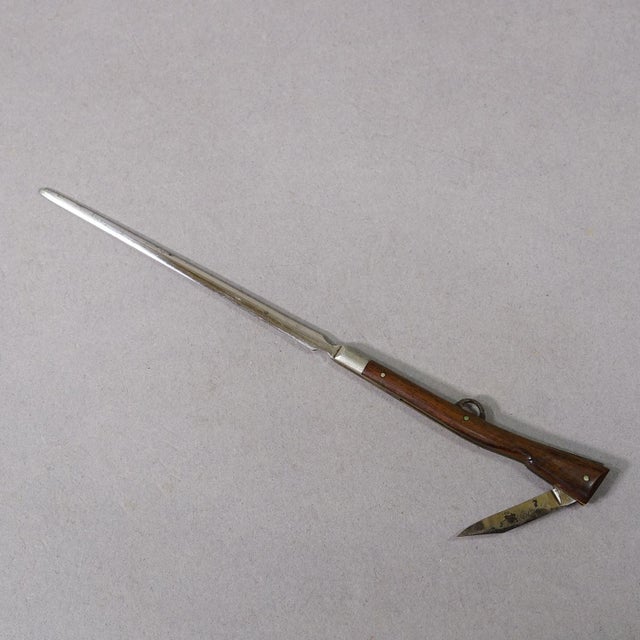 Victorian Antique Rifle-Form Letter Opener and Folding Pocket Knife Ca. 1900 For Sale - Image 3 of 9