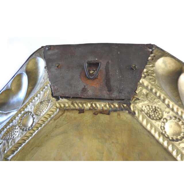 19th Century Dutch Revival Repoussé Brass Octagonal Wall Plaques - A Pair For Sale In San Francisco - Image 6 of 14