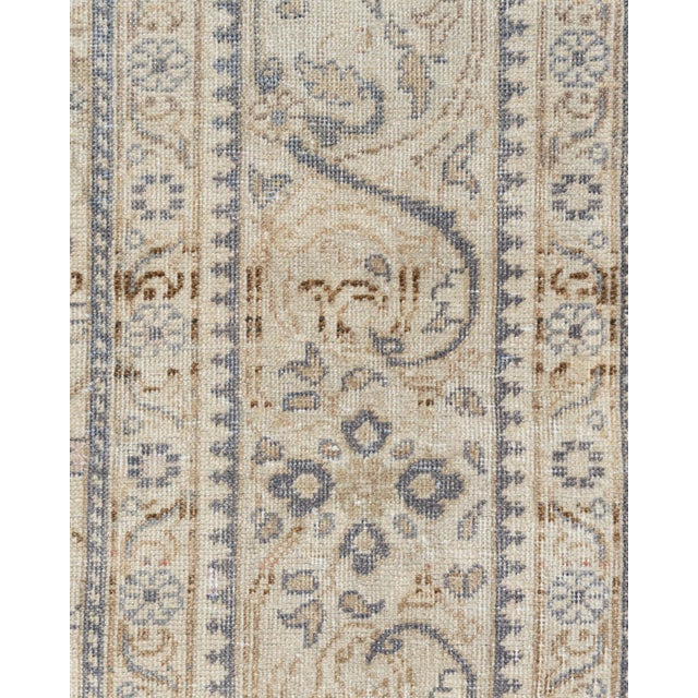 Vintage Circa 1940 Ivory Turkish Sivas Rug 8ft 10in X 12ft 2in For Sale - Image 13 of 14