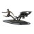 1990s Art Deco Bronze (Amazon Hunter) Large Black Marble After Ketley heavy For Sale