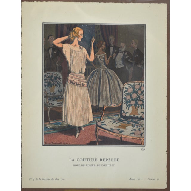 Very appealing French art deco era fashion prints from The Gazette du Bon Ton. The Gazette du Bon Ton was a small but...