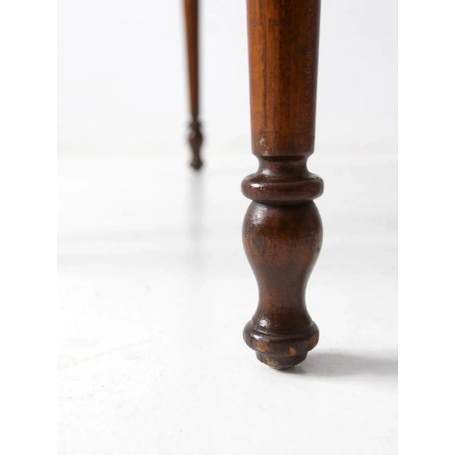 Wood Antique Pine Table With Drawer For Sale - Image 7 of 11