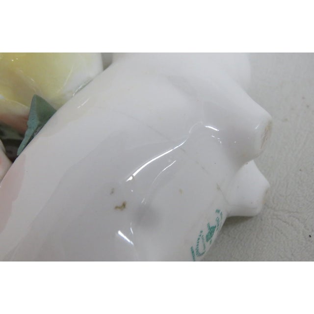 Crown Staffordshire England Fine Bone China Floral Pig Decorative Figurine 5158b For Sale - Image 11 of 18
