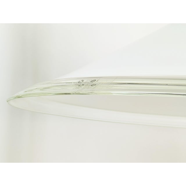 Clear & White Murano Glass Melania Pendant Lamp by Renato Toso for Leucos, 1970s For Sale - Image 12 of 14