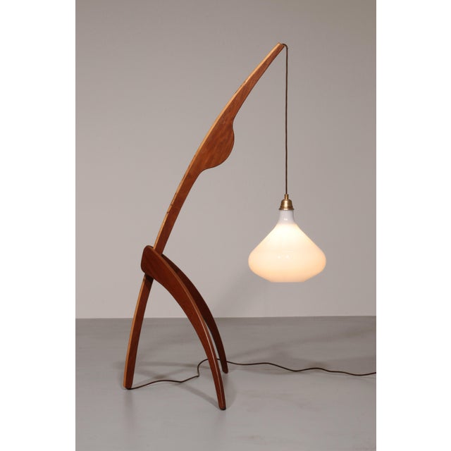 1960s Mid-Century Danish Praying Mantis Floor Lamp in the style of Rispal, 1960 For Sale - Image 5 of 15