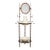 Late 19th Century Victorian Wood Wash Stand With Barley Twist & Swivel Mirror For Sale