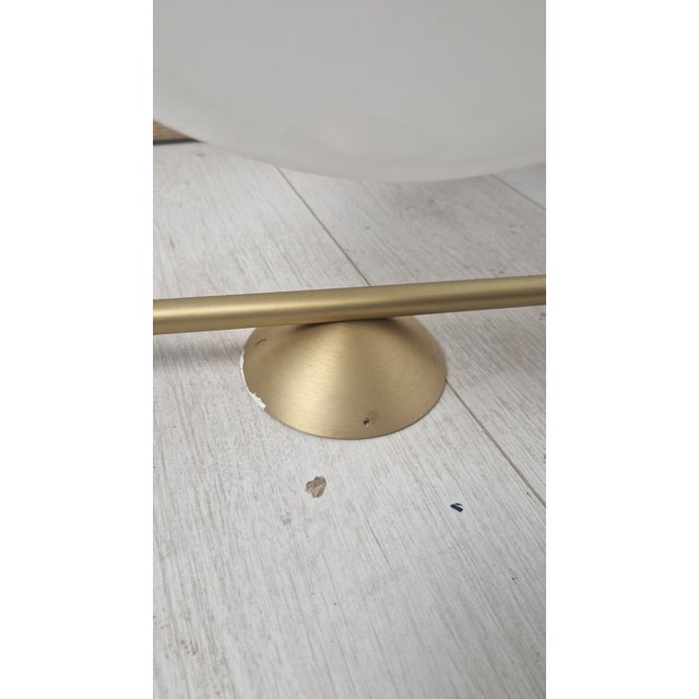 Metal Vintage Wall Lamp in Brass with Glass Sphere by Michael Anastassiades for Flos, 2010s For Sale - Image 7 of 9