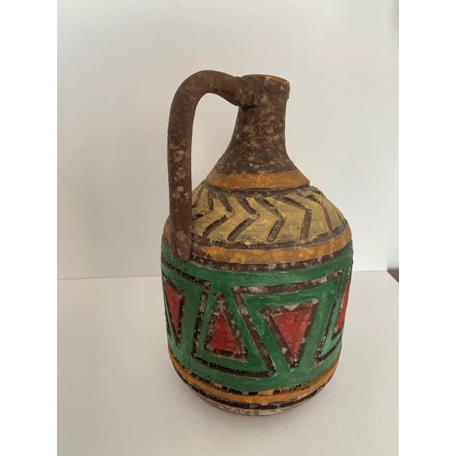 Boho Chic Vintage Early 20th Century Italian Multicolored Vessel For Sale - Image 3 of 6