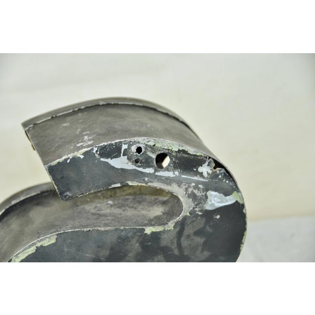 Metal Letter S Advertising Sign, 1970s For Sale - Image 6 of 10