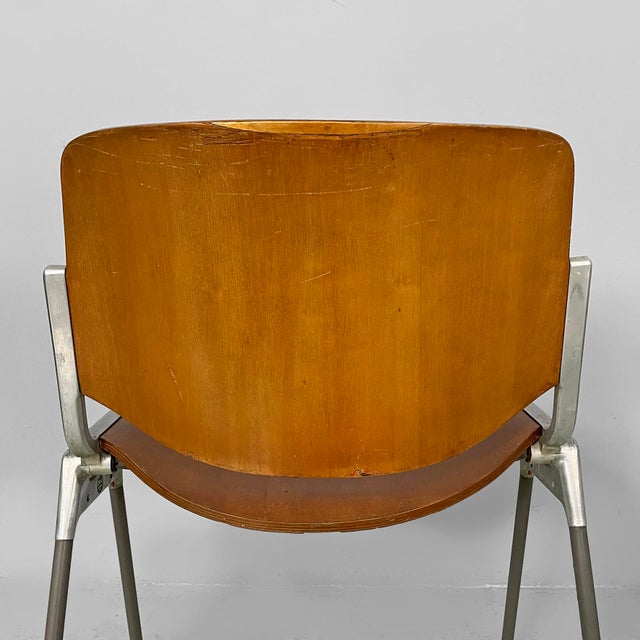 Italian Modern Wood DSC Chairs by Giancarlo Piretti for Castelli, 1970s, Set of 6 For Sale - Image 9 of 18
