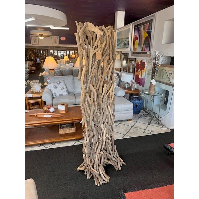 A pretty exotic looking Indian made wooden screen divider. Rectangular shape with a large base for safe standing....