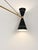 Vintage Black Double Cone Chandelier, 1970s For Sale - Image 4 of 9