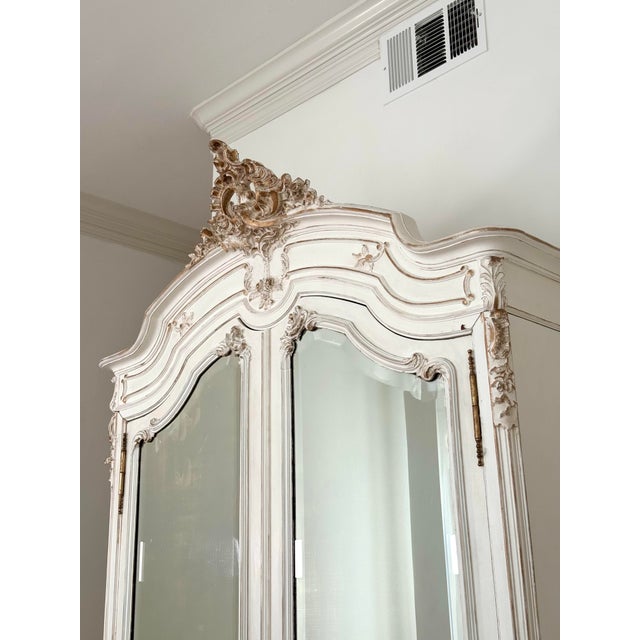 19th Century French Armoire ~ Hand-Carved ~ Elegant Provincial Form For Sale - Image 4 of 8