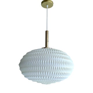 Vintage Scandinavian Cocoon Pendant Light, 1950s For Sale
