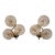 Pair of Murano Pink Flower Wall Sconces For Sale