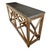 2020s Grey Stone Top Open Console Table For Sale - Image 5 of 9