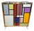Multicolored Murano Glass Sideboard, 1980s For Sale