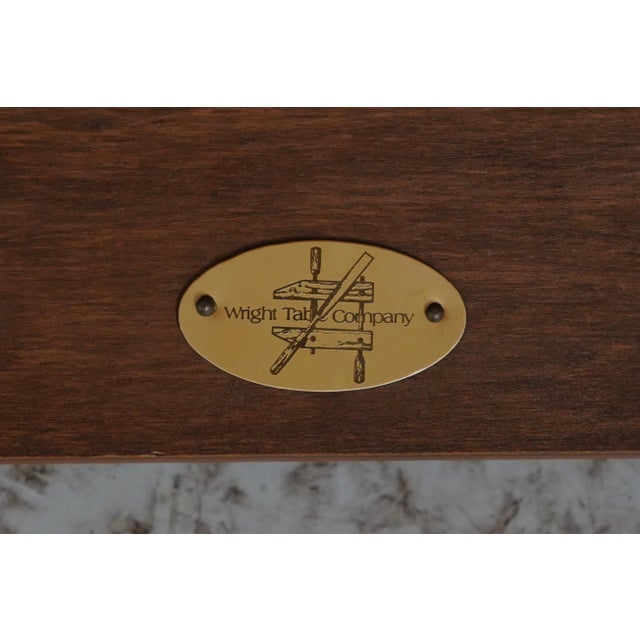 Wright Table Co Chippendale Walnut Butler Coffee Table For Sale - Image 16 of 16