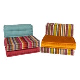 Vintage Mah Jong Sectional Sofa by Hans Hopfer for Roche Bobois, 2000s, Set of 2 For Sale