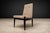 1950s Cimo, Brazil — Set of 8 Mid-Century Dining Chairs in Ebonized Hardwood With Warm Ivory Bouclé, 1950s For Sale - Image 5 of 14