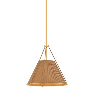 Hudson Valley Lighting Sunside 18 in. 3 Light Pendant in Aged Brass Finish For Sale