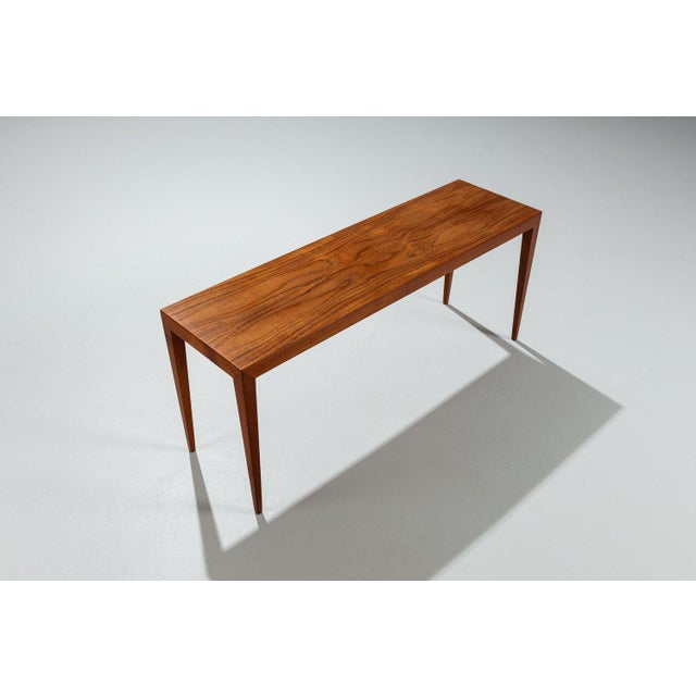 Wood Nesting Tables in Teak attributed to Severin Hansen for Haslev, Denmark, 1960, Set of 3 For Sale - Image 7 of 14