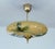 Green Art Deco Pendant Light in Amber Green Marble Glass, 1930s For Sale - Image 8 of 18